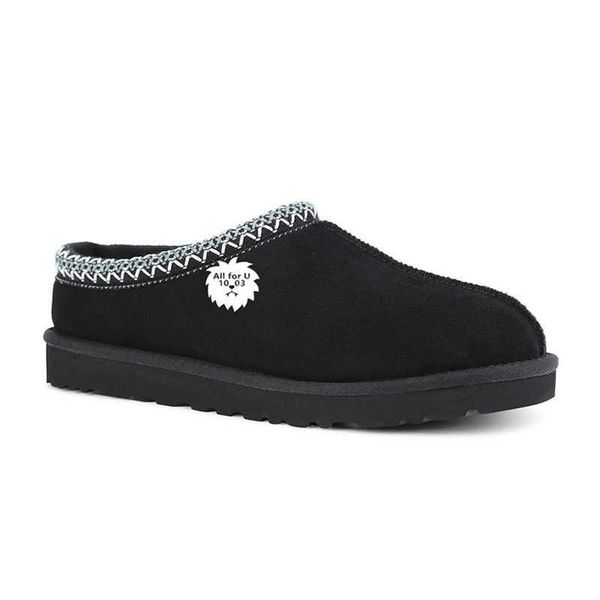 

designer wool sheep fur integrated snow boots uggity thick sole casual shoes home women's stock tazzman uggity warm and comfortable sho, Black