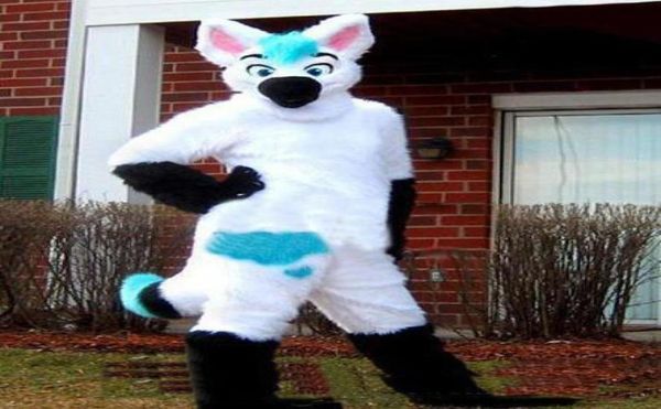 

2019 new ohlees actual picture po pink fursuit husky wolf halloween mascot costumes character head fancy party costume adul9950523, Red;yellow