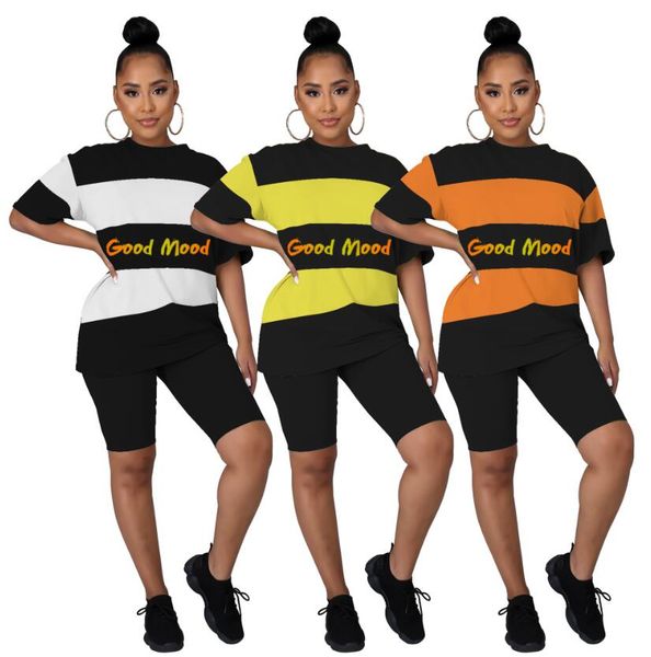 

women's tracksuits 2023 summer new fashion casual women's set short sleeve shorts women's two piece set, Gray