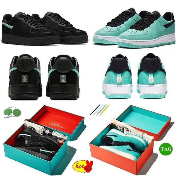 

shoes af 1 low tiffany black blue 1837 fashion sneakers with original box trainers