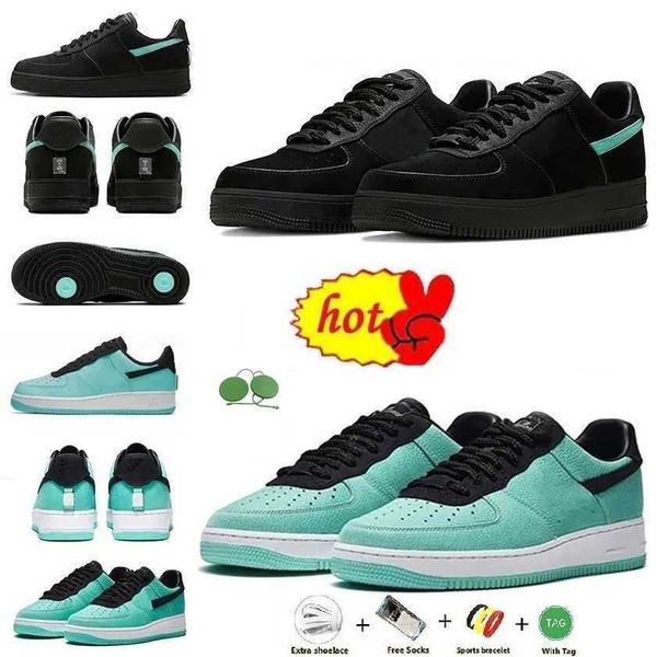 

2023 motorcycle boots tiffany x forces 1s 1837 tiffany blue dz1382-002 mens designer basketball shoes outdoor casual running sports, Black