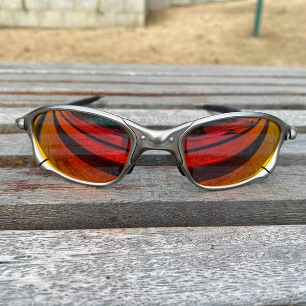 

double x polarized metal frame riding glasses outdoor fishing mountaineering sunglasses, White;black