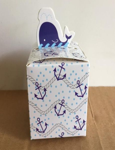 

100 pieceslot candy box container of dolphin shape wedding paper box for bridal showers and baby birthday gift box4245737