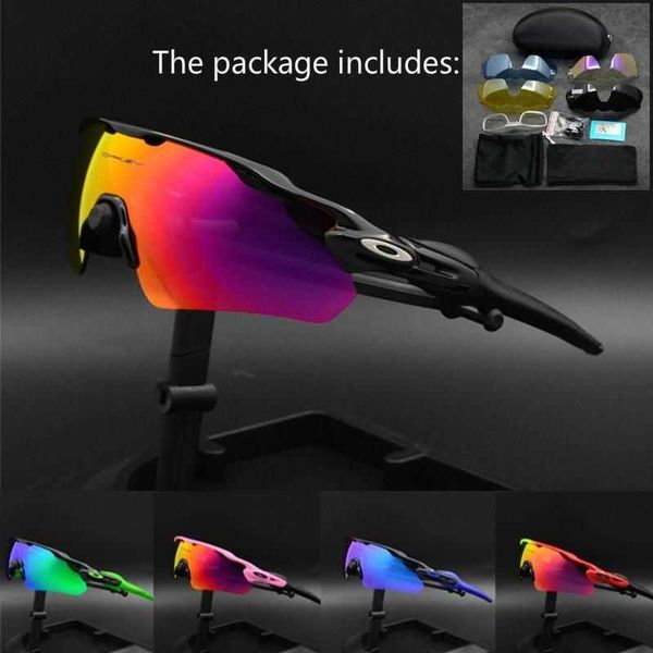 

oji 9275 9208 five lens cycling glasses with myopia frame outdoor sports polarized sunglasses, White;black