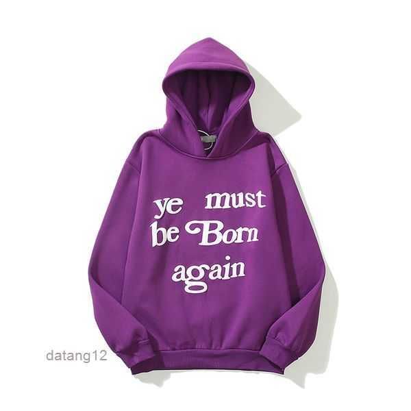 

cpfm ye must be born again hoodie men women graffiti hoodies sweatshirts pullover heavy fabric embroidery hood 3 5bxo, Black