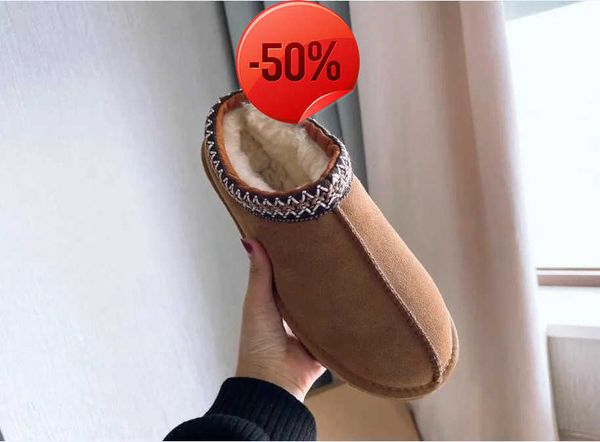 

australia classic snow boots designer ultra mini tasman slipper dealworld womens mini half warm boot winter fur plush satin tazzs ankle boot, Black