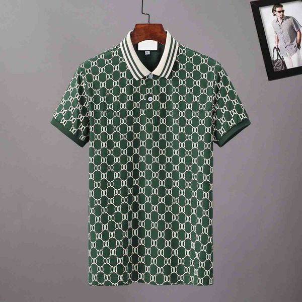 

mens polo shirt designer polos shirts for man fashion focus embroidery snake garter little bees printing pattern clothes clothing tee black, White;black