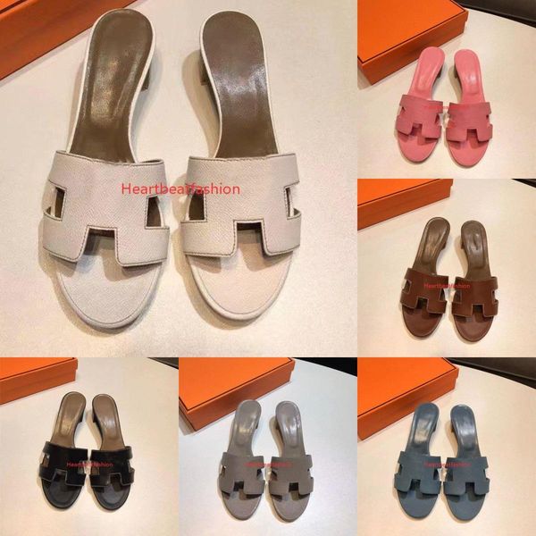 

new designer luxury orans sandal slides slippers shoes flip flops suede leather sandals slipper classic flat ladies summer beach party slide, Black