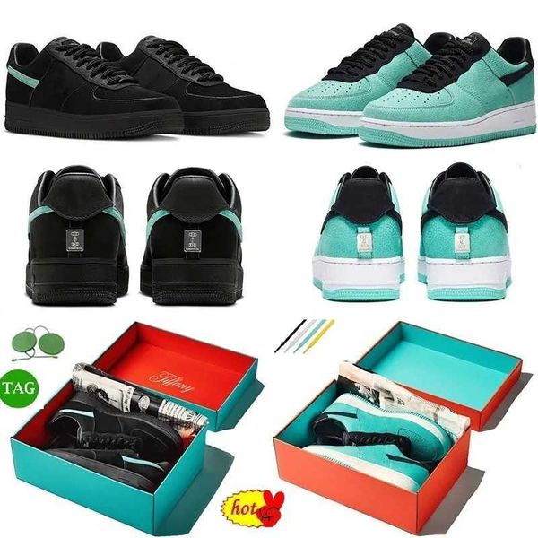 

shoes af 1 low tiffany black blue 1837 fashion sneakers with original box trainers
