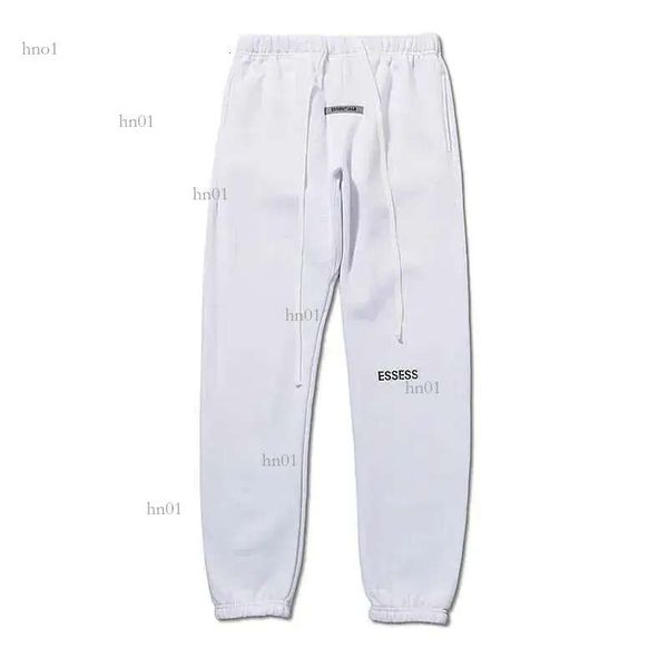 

mens pants designer ess pants reflective mens womens elasticity men sports loose silocone letters sweatpants drawstring trousers casual e3, Black