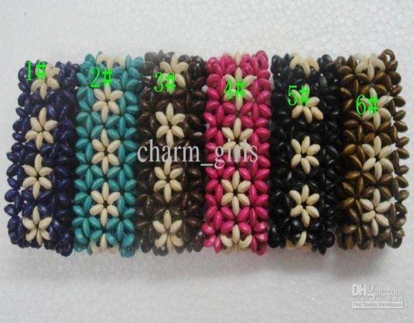 

new arrival 6 colors nature wood beads bracelet wooden elasticity bracelet fashion jewellery 25pcslot4722382, Black