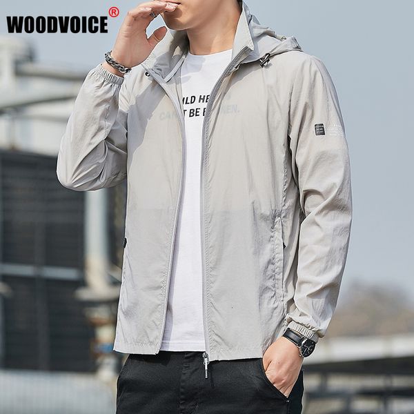 

mens jackets men summer zip pockets uv sun protection skin coats breathable ultralight windbreaker hooded outdoor 230729, Black;brown