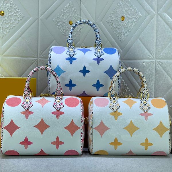 

pillow bag designer bag fashion shoulder bag printed underarm bag leather handle tote large capacity crossbody bag socialite dinner bag