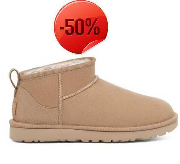 

boots women ultra mini snow boots slipper u f22 winter new popular ankle sheepskin fur plush keep warm with card dustbag beautiful gifts dfg, Black