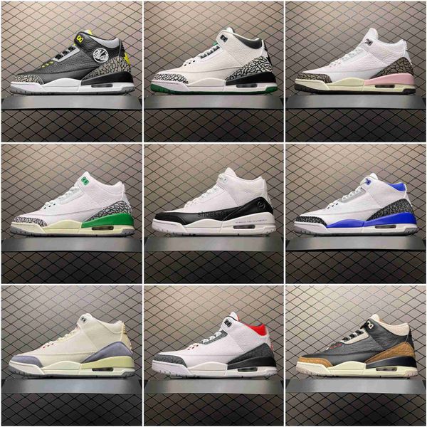 

high version men's shoes jumpman 3 women's shoes hiroshi fujiwara co branded lightning air cushion running shoes sports basketball, Black