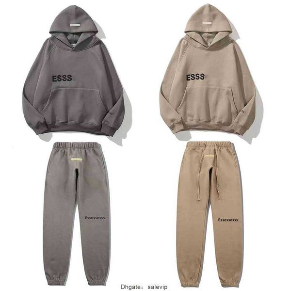 

men's and women hoodies leisure fashion trends es designer tracksuit hoody set casual oversize hooded pullover 2023, Black