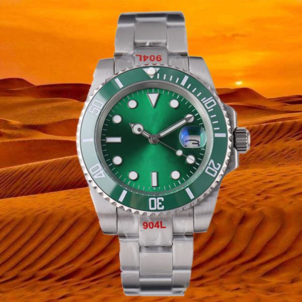 

mens watches ceramic bezel wrist watch automatic movment full stainless steel folding buckle gold green reloj de lujo sapphire super luminou, Slivery;brown