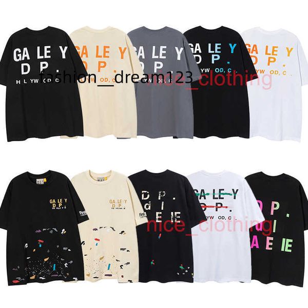 

designer of galleries tees depts t shirts luxury fashion t shirts mens womens tees brand short sleeve hip hop streetwear clothing clothes, White;black