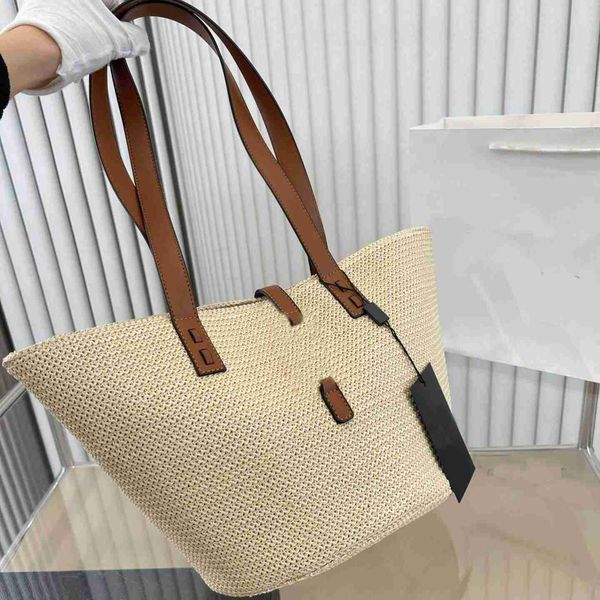 

beach bag designer handbag women tote shopping straw bag large capacity hundred fashion single messenger shoulder bags women purses 230301