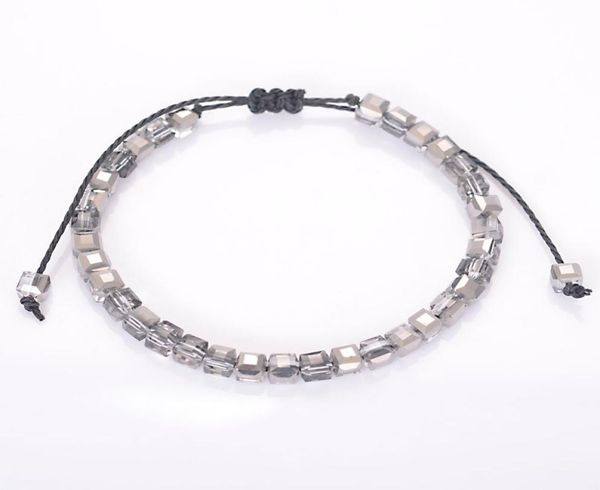 

classic bling crystal bead friendship bracelet coloful cristal adjustable bracelet for women beaded bohemia ol bracelet3363579, Black