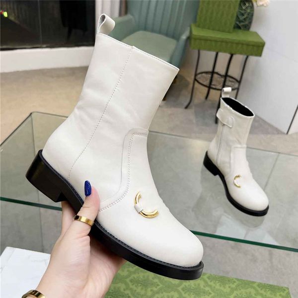 

super mini boots 2023 gu jia fashion women decorative flat heel winter thick sole leather warm wool high heel snow 02-05, Black