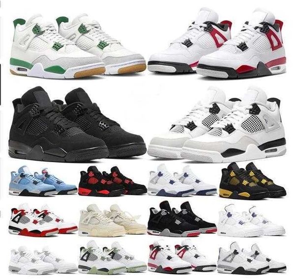 

basketball shoes jumpman 4 4s military black university blue bred pine green thunder seafoam red cement black cat sail white oreo neon denim