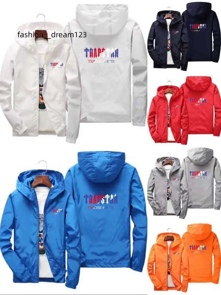 

trapstar jackets designer womens jacket tracksuit hoodie sweatshirts black white autumn winter jogger sporting hoodie mens sweat coat size s, Black;brown