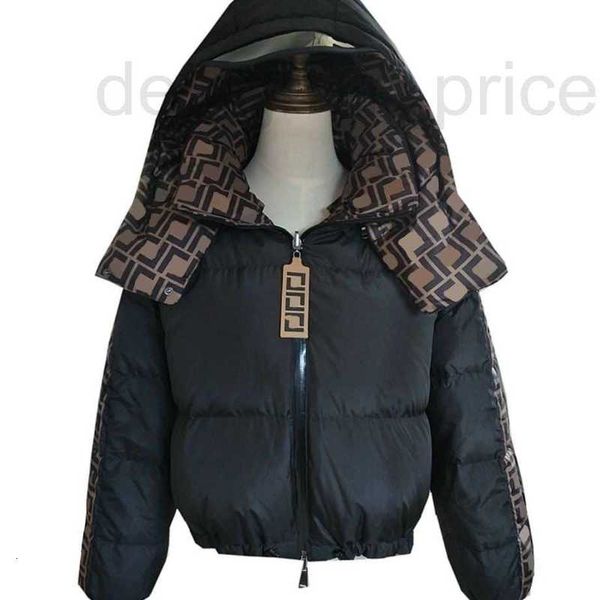 

men's down & parkas designer winter autumn men puffer jacket for man letter thick hooded coats double-sided vertical collar bread cloth, Black