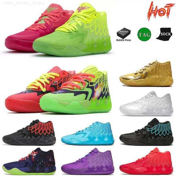 

2023 roller og womens lamelo ball mb 01 basketball shoes green black performance comfort synthetic materials with box
