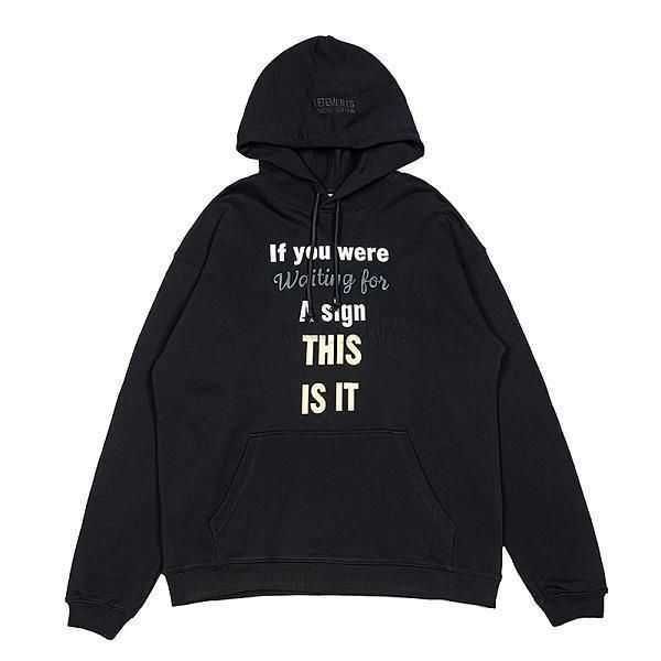 

23 vetements hoodies red label sticker 100 cotton eu size vetements hoodies men women high street streetwear autumn winter pullover 5pa0j, Black