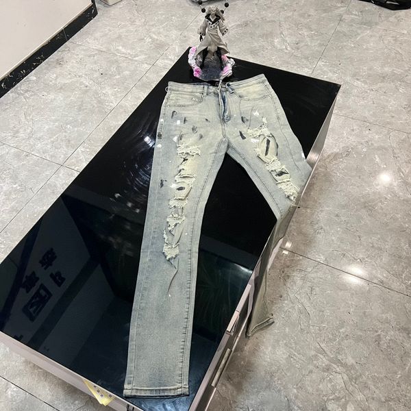 

men's plus size pants 2023ss unwashed selvedge mens raw denim jeans indigo small quantity wholesale price japanese style cotton japan r, Black;brown