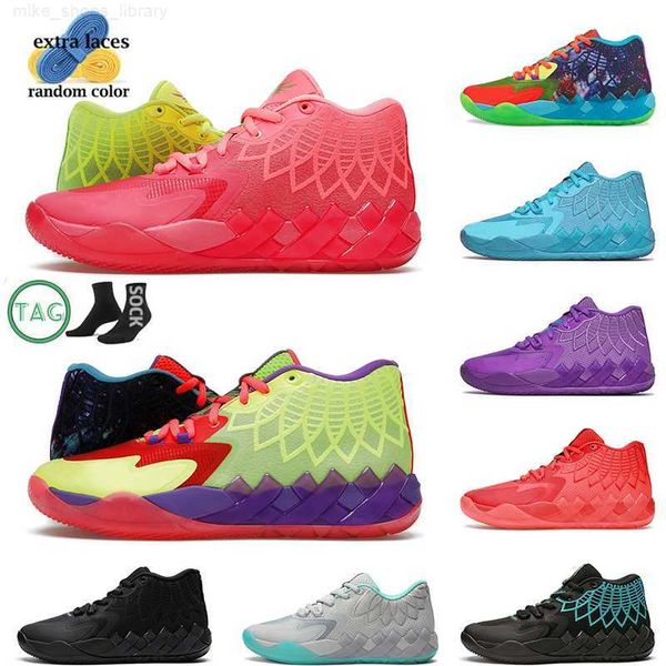 

lamelo ball 1 mb.01 men basketball shoes galaxy trainers sports sneakers 2023 with socks, Black