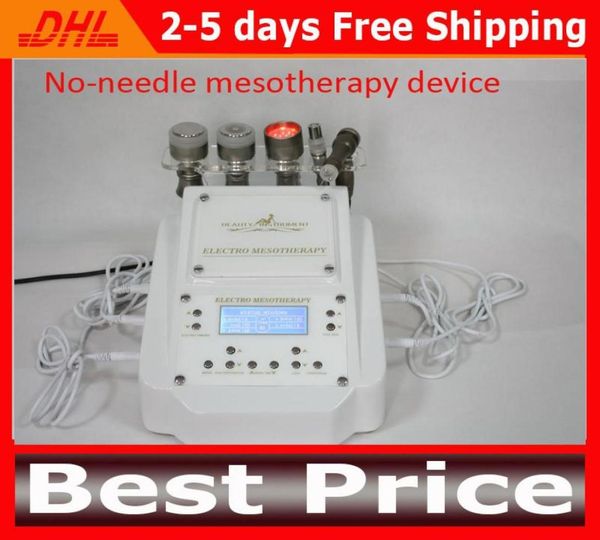 

2014 galvanic pon facial machine with red pon light for skin rejuvenation rf cooling no needle mesotherapy device needle fre1179184