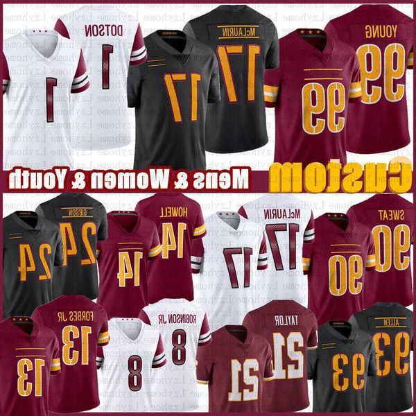 

mens terry mclaurin 13 emmanuel forbes sam howell football jersey chase young jahan dotson daron payne jonathan allen tress way montez sweat
