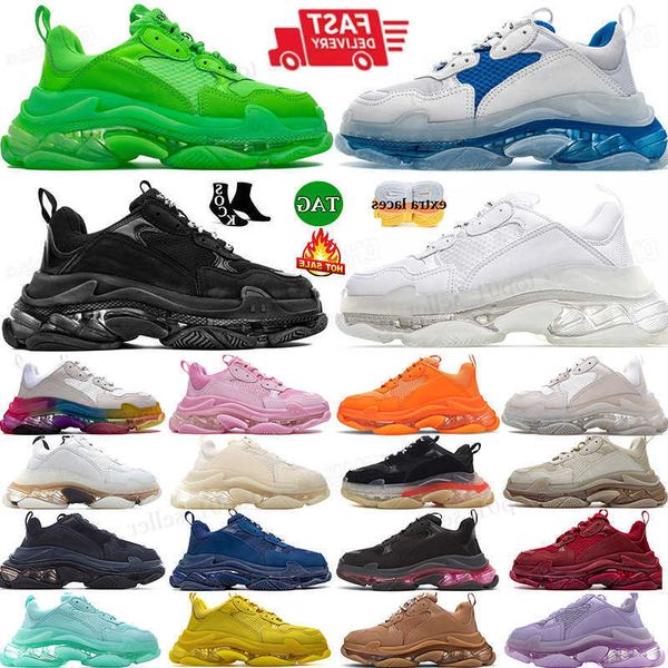 

triple paris s casual shoes designer sneakers men women plate-forme oversized athletic beige tripler green black grey white outdoor jogging