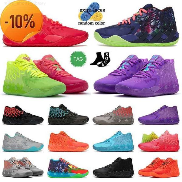 

new 2023 mb 01 lamelo ball basketball shoes mens big size 12 all red lamelos rick and mortys mb.01 mb1 green gold black blue winter fashion