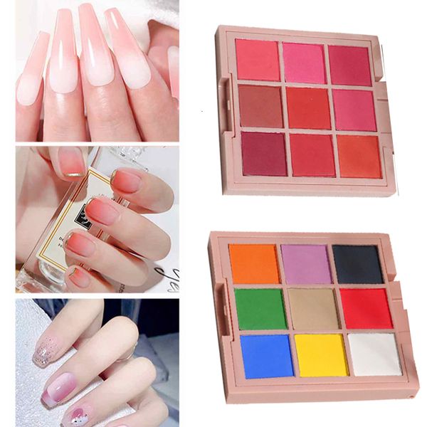 

nail glitter nail powder palette 9 colors nail gradient glitter pigment set chrome powder holographic aurora powder 230729, Silver;gold