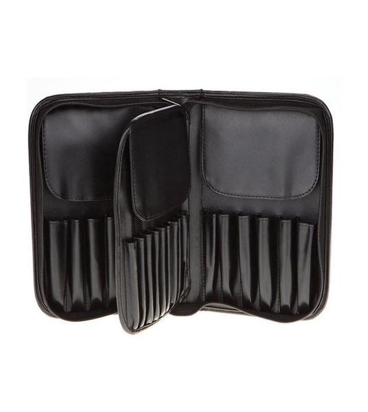

29 pockets makeup artist bags pu leather brushes holder case pouch for men women cosmetic case with zipper4064275