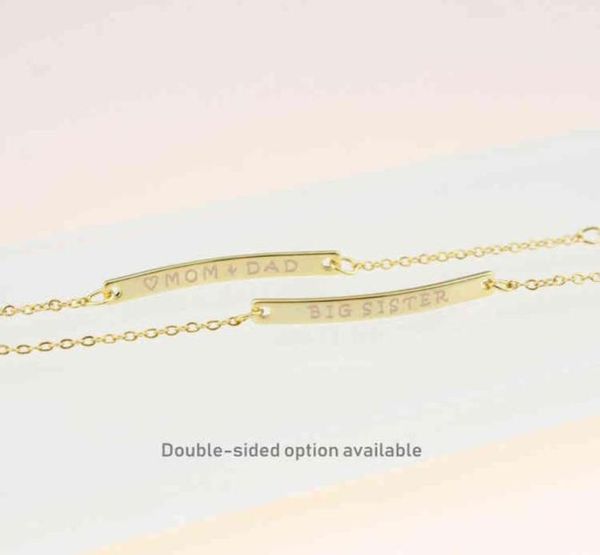 

gold plated 925 sterling sier personalized custom name engraved bar charm baby kids bracelet33668955248273, Golden;silver