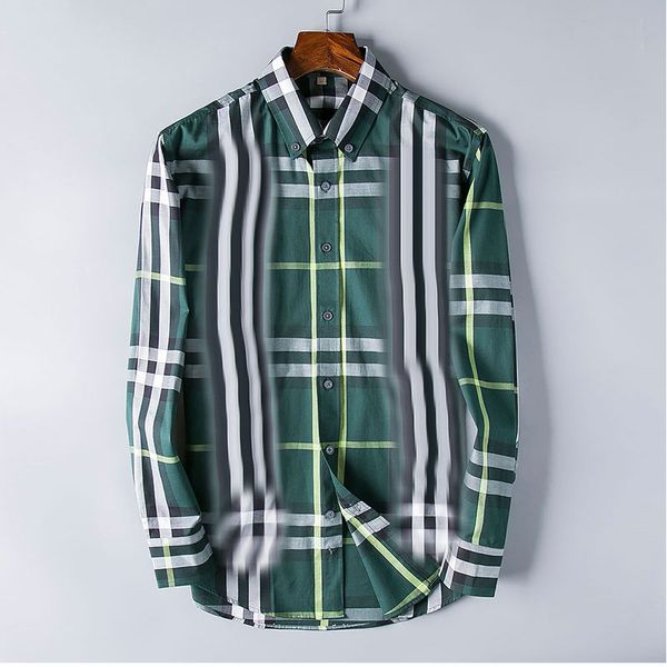 

men's dress shirts designer shirt luxury business fashion casual long sleeve shirt brand mens shirt spring fit burbereys shirt mens men, White;black