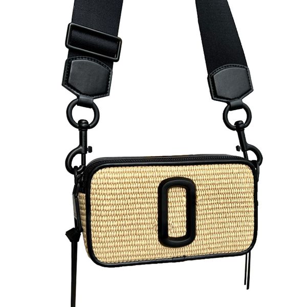 

designer snapspurse luxury handbag weave crossbody bags straw women wallets esigners162