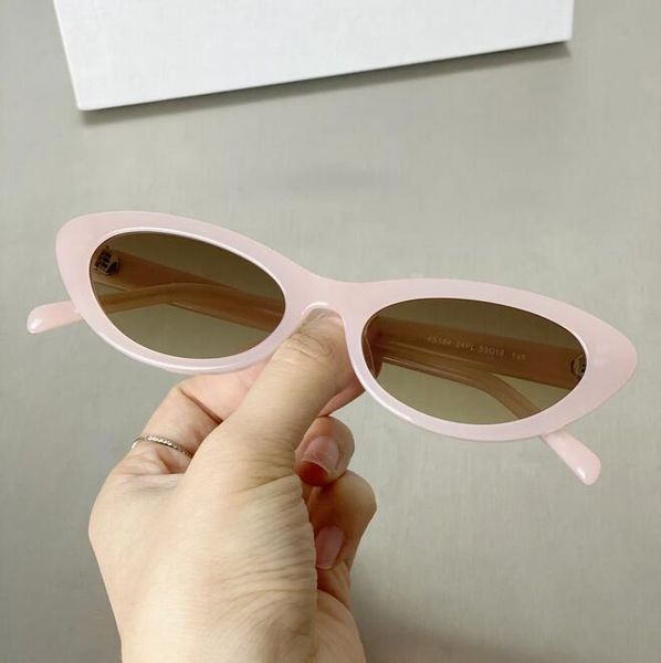 

2023 fashion designer cat eye arc sunglasses summer beach sun glasses for men woman 10 color 's, White;black