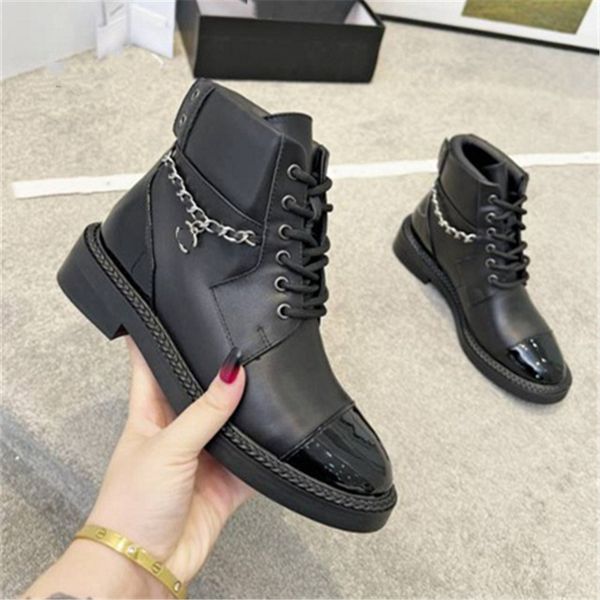 

luxury design boots 2023 channel fashion women retro decoration winter warm snow non slip high heel martin knight tassel casual socks boots, Black