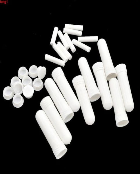 

200pcsset empty white plastic blank nasal aromatherapy inhalers tubes sticks with wicks for essential oil nose containergood qty9120258
