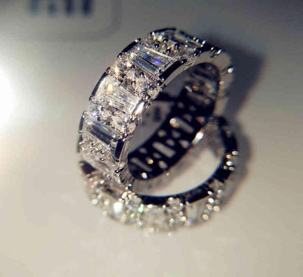 

18k white natural 5 carats moissanite jewelry gemstone bizuteria solid 18 k gold anillos de ring for women men accessories6239277, Slivery;golden