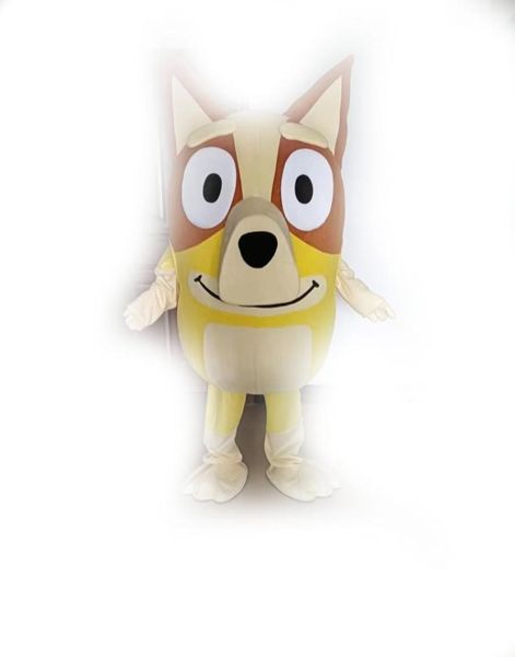 

the bingo dog cartoon size mascot costume fancy dress animal mascot costume3841566, Red;yellow
