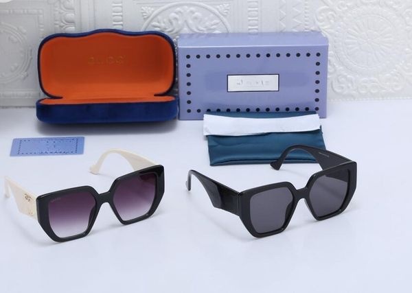 

2023 spring new designer sunglasses luxury square sunglasses wear comfortable online celebrity fashion glasses model, White;black