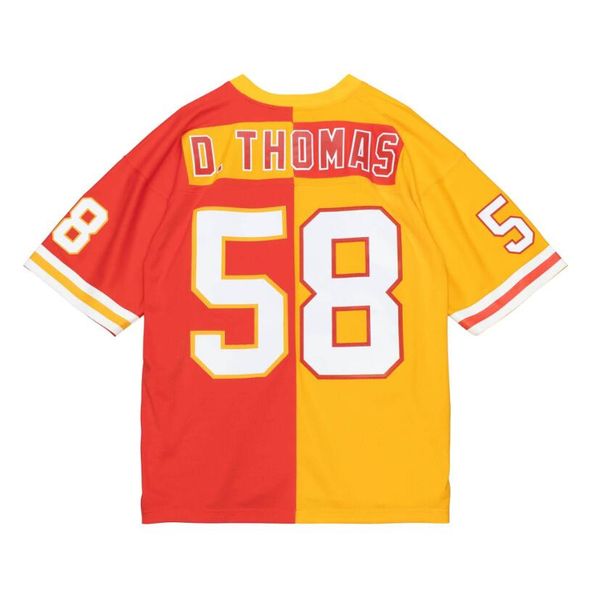 

stitched football jersey 58 derrick thomas 1994 mitchell & ness retro rugby jerseys men women s-6xl, Black;red