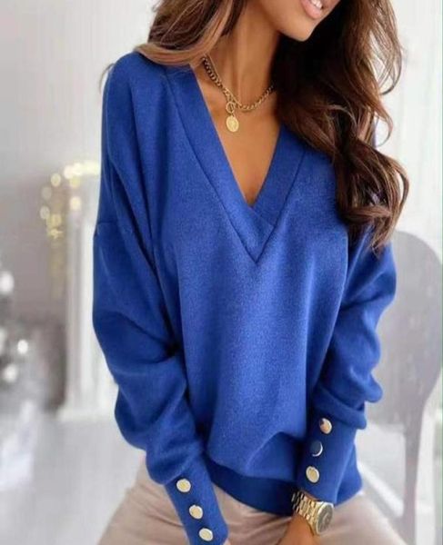 

women039s sweaters 2021 ladies sweater spring autumn fashion v neck women knitting elegant pullover jumper casual long sleeve l3945462, White;black