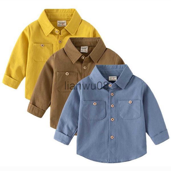 

kids shirts spring autumn children's shirts kids clothing boys solid formal shirt long sleeve cotton blouse causal baby clothing 28y x, White;black